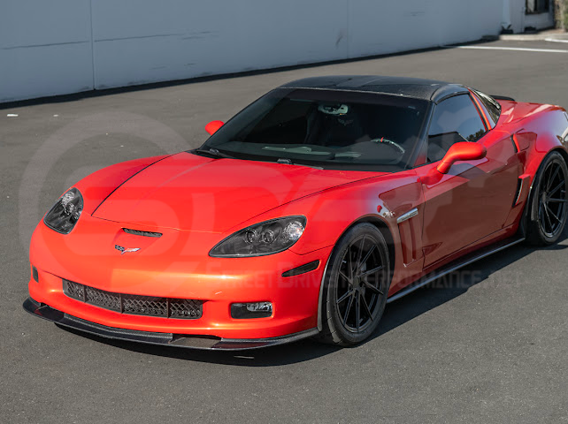 2005-2013 CHEVROLET CORVETTE C6 | FACTORY OEM STYLE CARBON FIBER  HEADLIGHTS HOUSING REPLACEMENT